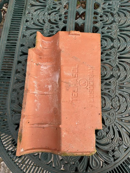 Telhas em bom estado.