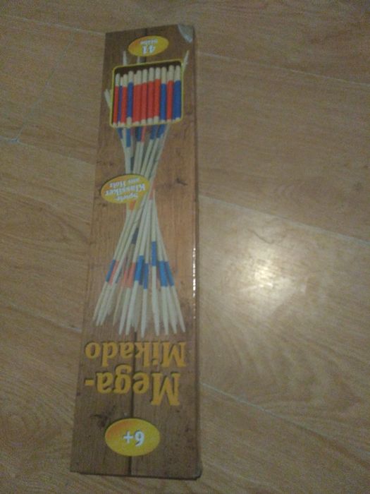 Gra mega mikado duże bierki drewniane