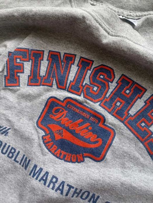 szara bluza adidas vintage finisher oversize meska S