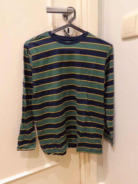 T-shirt manga comprida riscas
