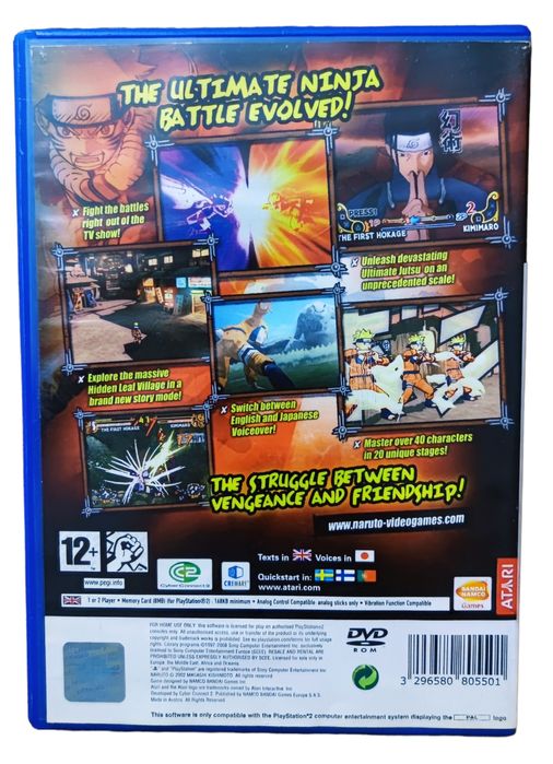 Pudełko Naruto Ultimate Ninja 3 PlayStation 2 (PS2)