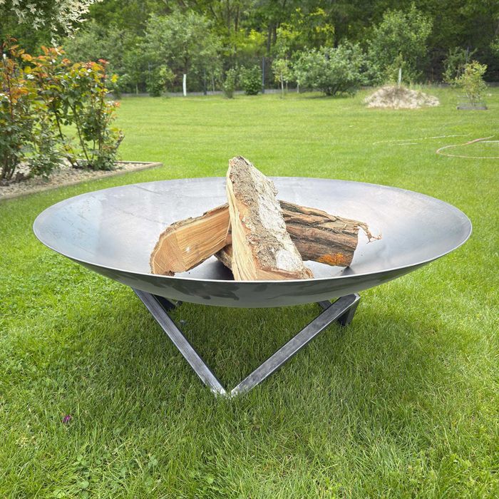 Palenisko ogrodowe stalowe Frame 100 cm misa 3 mm grill duże ognisko