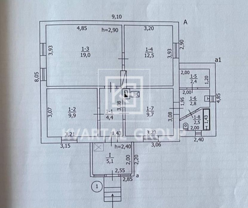 Одноповерховий будинок з ділянкою 9 соток | Гараж та сарай