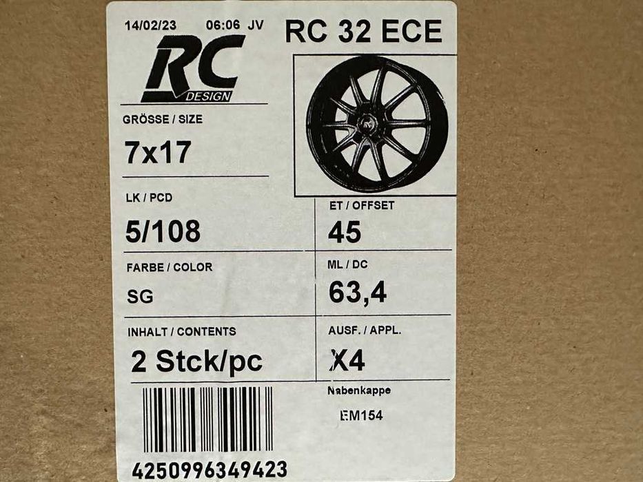 Felgi 17cali Volvo C30 S40 S60 S80 V40 V60 V70 5x108 ET45 nr7078