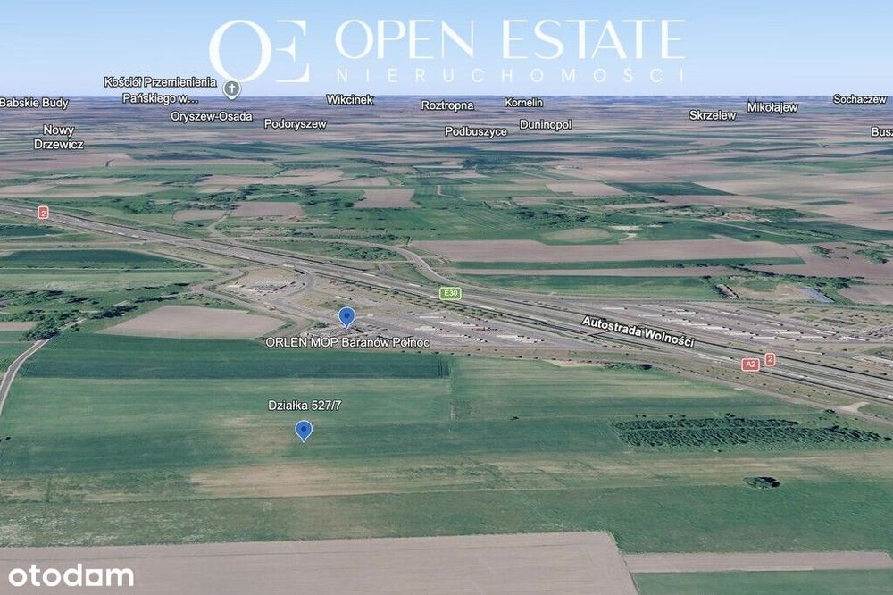 1,37ha w strefie CPK | Holendry Baranowskie