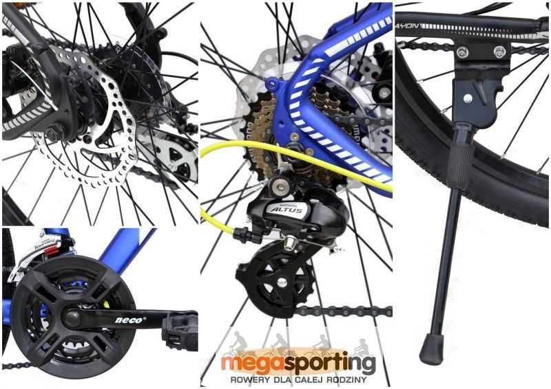 Rower górski mtb koła 27,5 cali alu hamulce tarczowe + blokada skoku