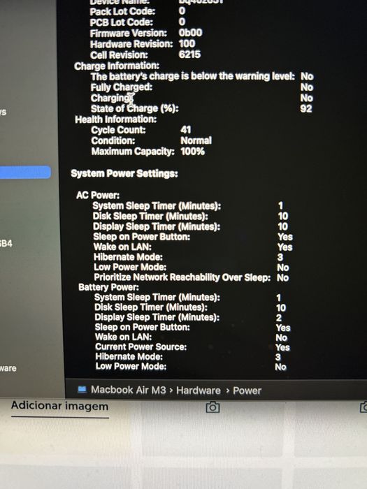 Macbook air 13 m3 512gb ssd 16gb ram