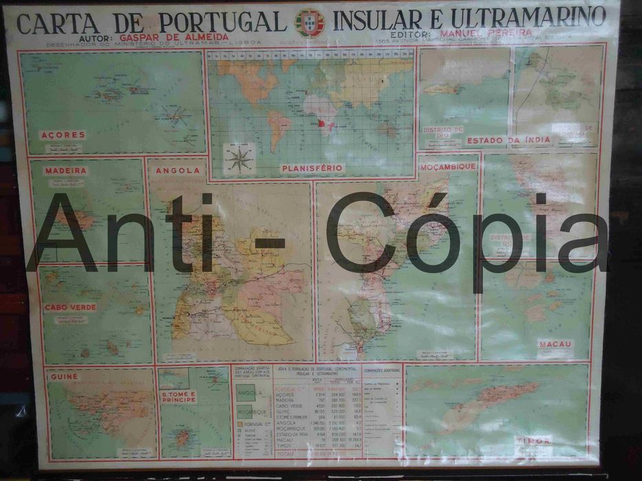Mapa escolar antigo