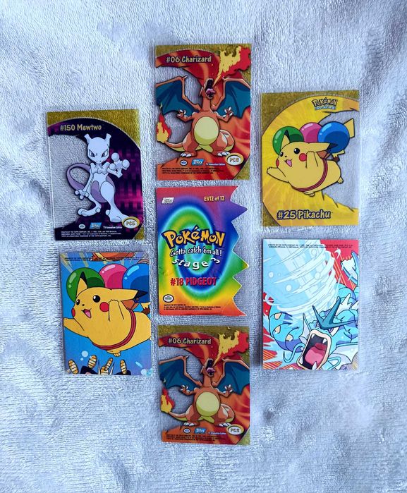 Pokémon Topps 2000 - Holográficas, Clear & Die-Cut