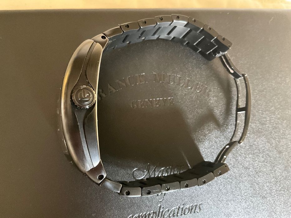 Relógio Franck Mueller Vanguard V45 SC DT titânio, como novo e com 3 braceletes