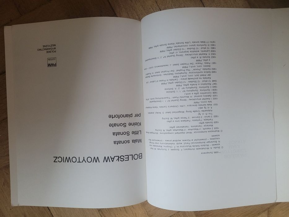 Nuty B.Woytowicz Mała Sonata 1978 PWM