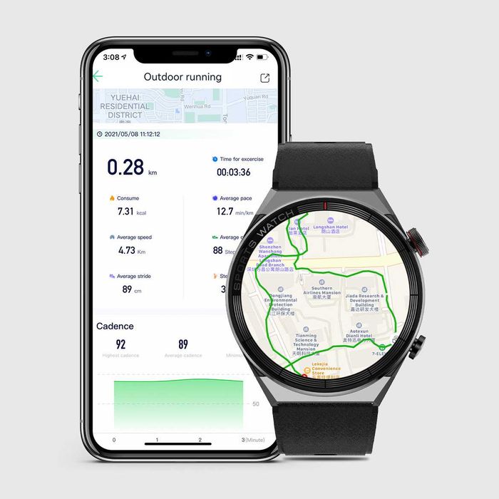 Smartwatch Męski Damski DT3 MATE Rozmowy BT Zdrowie Indukcja 2 paski