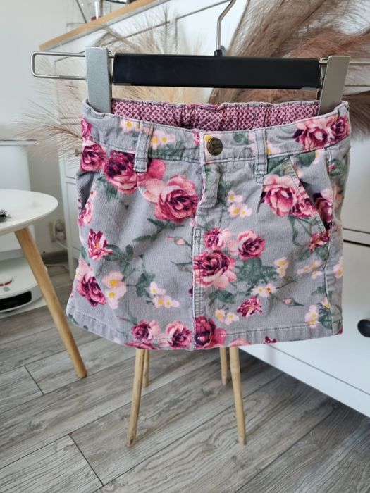 Spódniczka kwiaty kwiatki H&M 122