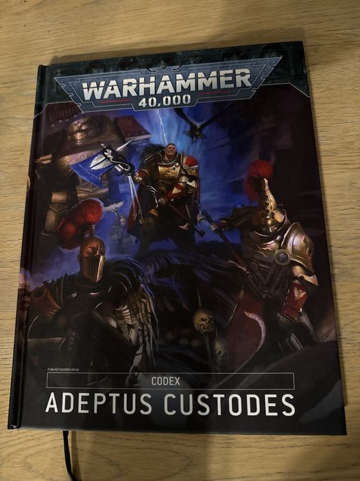 Warhammer 40k CODEX Adeptus Custodes podrecznik o karty