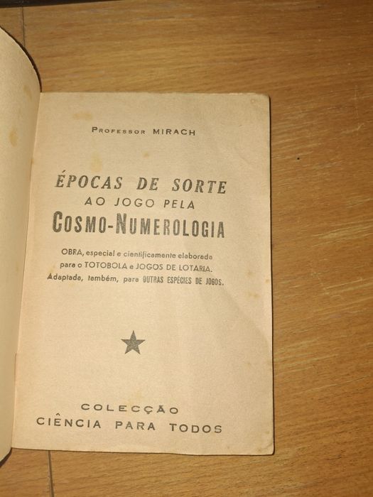 Totobola cosmo numerologia jogo livro raro lotaria Mirach