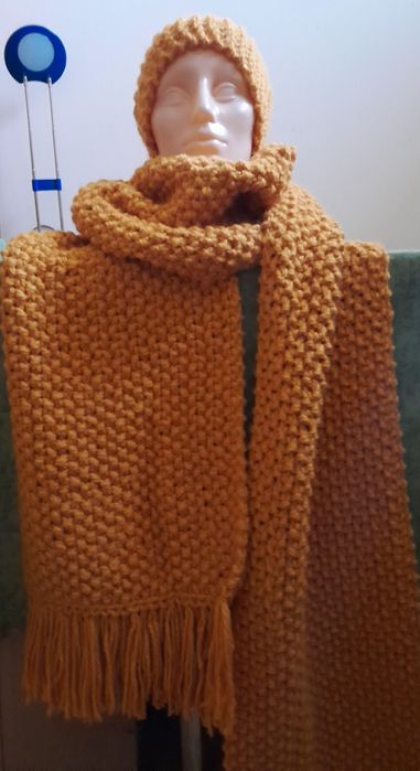 Szal i czapka komplet