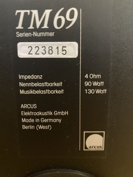 Колонки Arcus TM 69