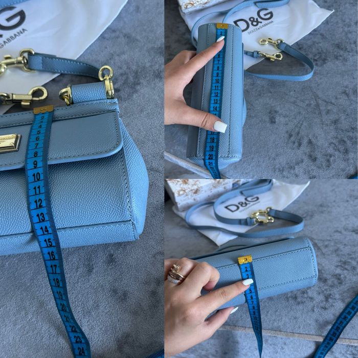 Голубая маленькая сумка люкс бренд