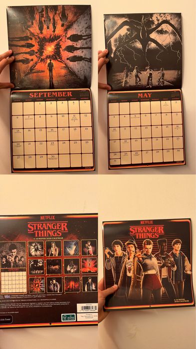 Calendario Da Muro 2026 Stranger Things - Con Poster In Regalo, 30x30 Cm, Multilingue, Per Fan Della Serie