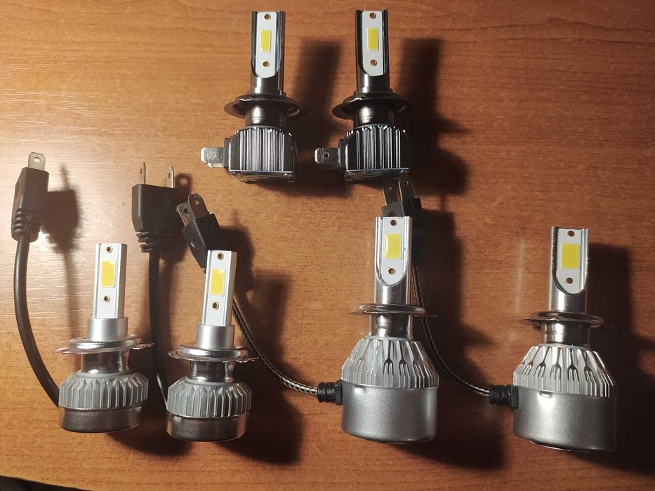 Led лінзи Н4, лампочки Н7 комплект