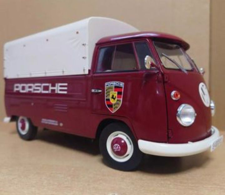 Volkswagen t1 pick-up porsche service 1950 escala 1:18