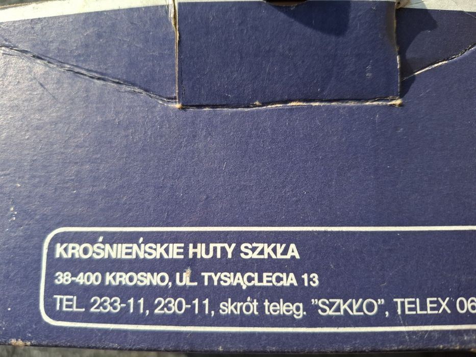 Krośńienskie szklanki 6 sztuk PRL