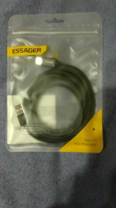 Магнитный Micro USB Кабель 2 м в оплетке (Type C, Lightning) 3А