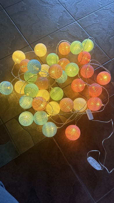 Kulki led 35 sztuk cotton balls