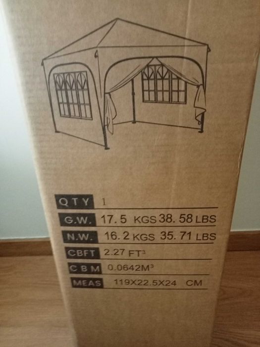 Gazebo VOUNOT Carpa Plegable 3x3m