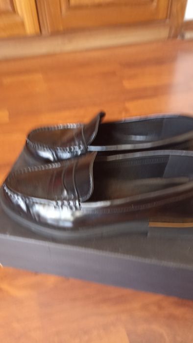 Mocassins pretos Massimo Dutti 38