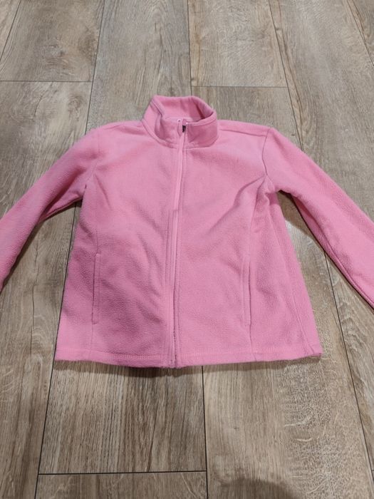 Bluza polarowa dziewczęca 122 różowa bluza dresowa 122