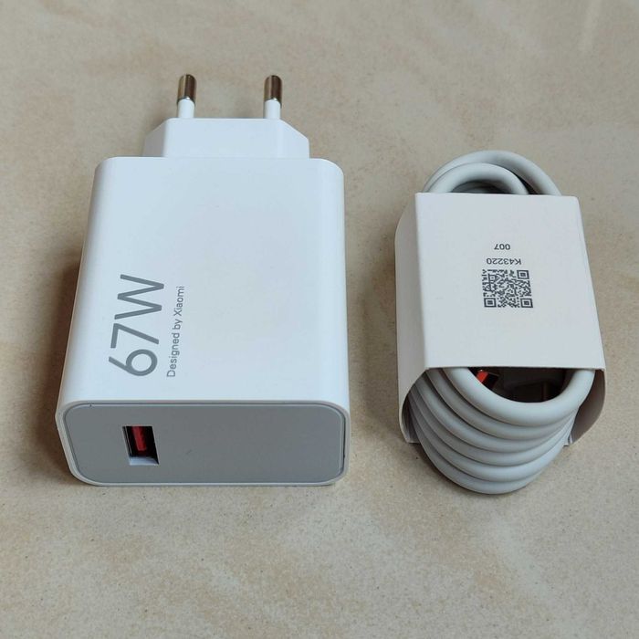 Швидка турбо Зарядка Xiaomi 67W + кабель 6А  MDY-12-EH Сяомі, Ксиоми
