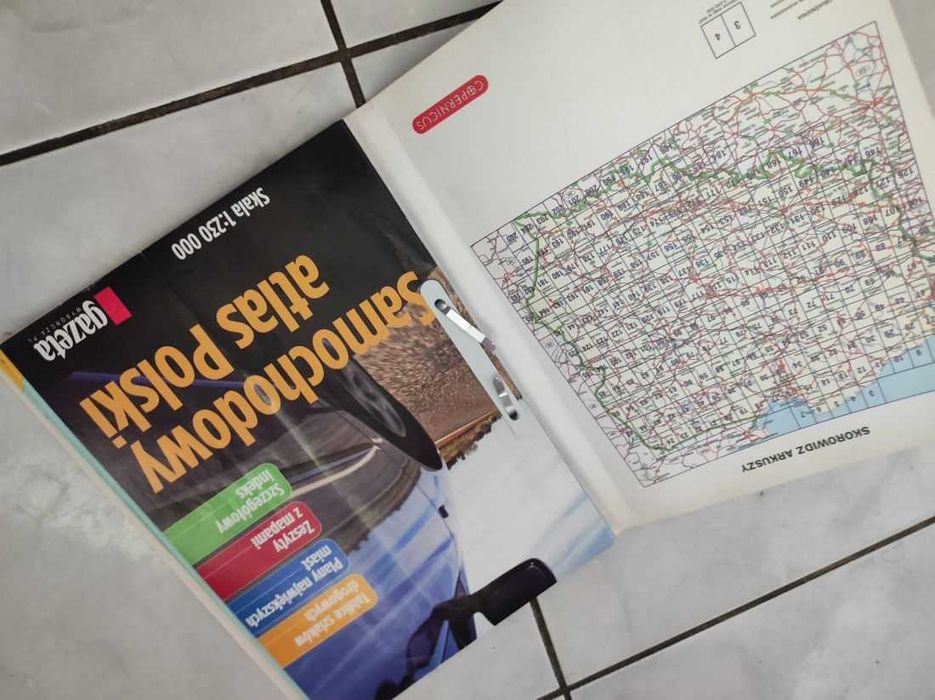 mapa samochodowy atlas Polski klaser książka przewodnik
