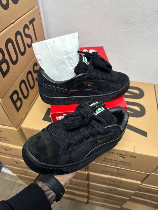 Кроссовки Puma Suede XL black/Пума слайд черные 36 37 38 39 40 41