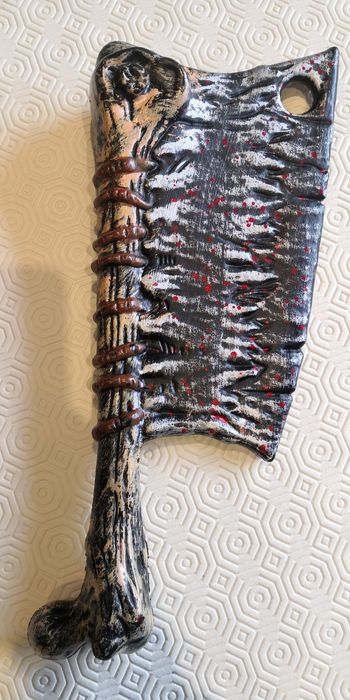 Máscara palhaço Joker + cutelo