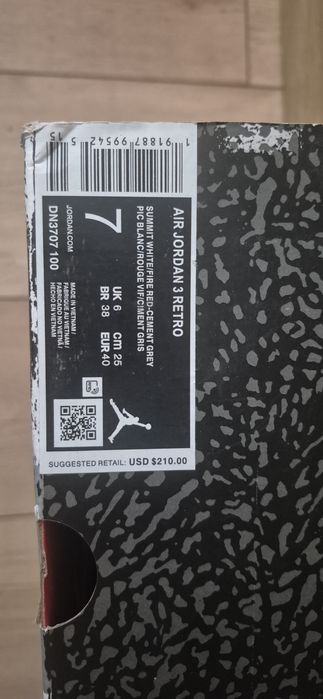 Nowe Nike Air Jordan Retro 3 rozm 40