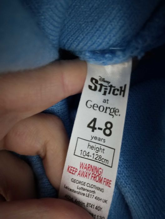 Czapka zimowa z pomponem Stitch George 4-8lat