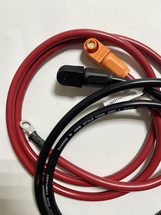 Силовий кабель Deye для підключення плюсового/мінусового полюсу 1,5м