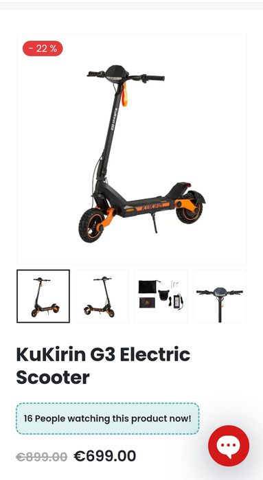 Kukirin g3 com caixa