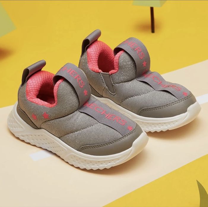 Дитячі демісезоні сліпони Skechers Girls gray, 25р