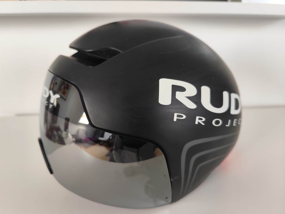 Kask rowerowy czasowy aero Rudy Project The Wing S/M + 2 szybki