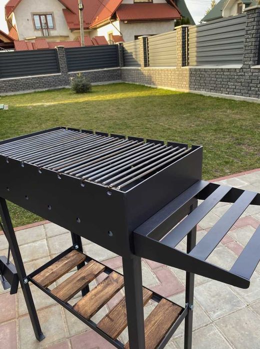 МЕТАЛ 4 ММ!Мангал з решіткою на 8 шампурів саме для вашого шашлику