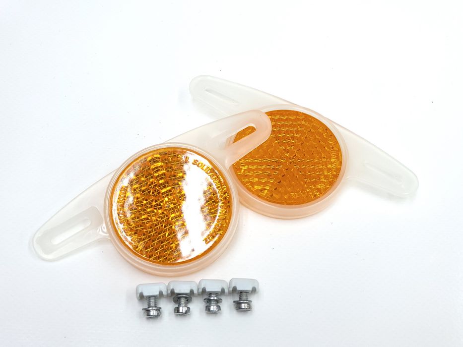 NOWE Odblaski kół Romet FSM Solidarność na szprychy kół PRL Wigry