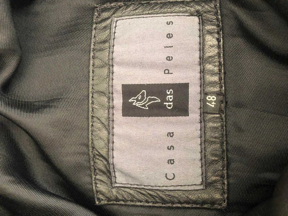 Casaco de pele 100% genuino