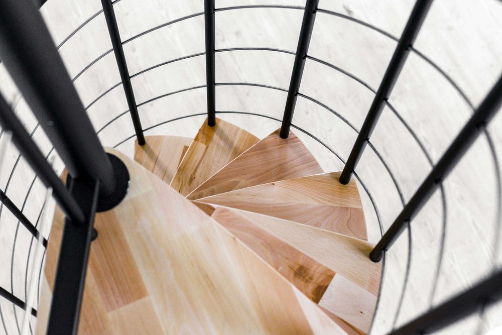 Schody kręcone Venezia Smart 100 cm. Black/ Buk