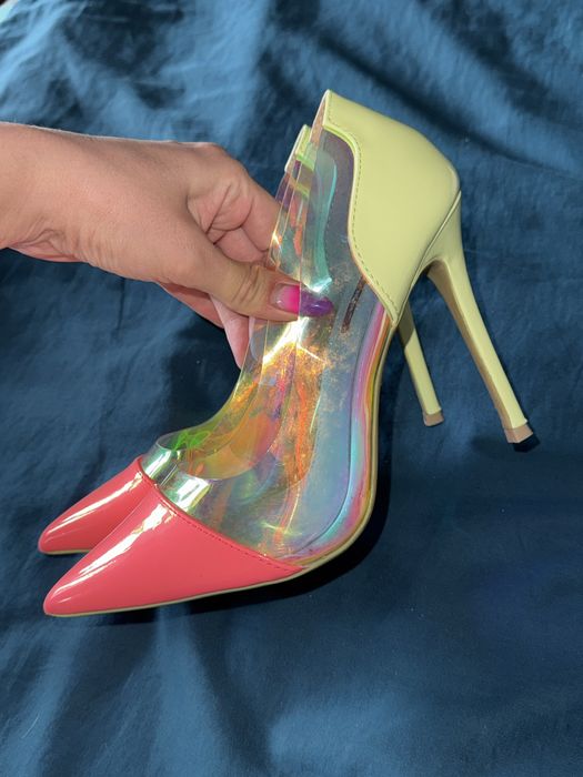 Неонові туфлі-лодочки 36-23 см