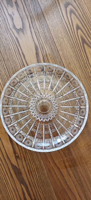 Тарелка Crystal Bohemia 30,5 см, ручная работа, свинцовый хрусталь