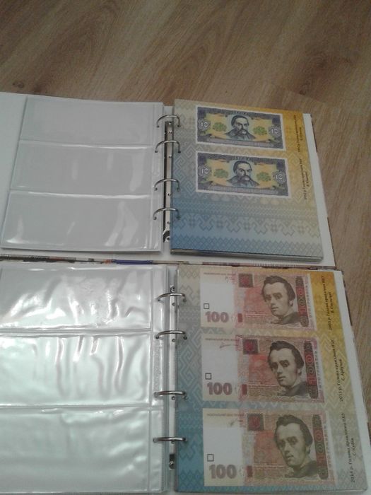 Альбом  каталог для банкнот УКРАИНЫ ГРИВНЫ с 1992- 2024 г. 1,2,3,4 сер