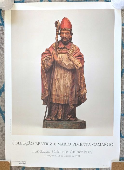 Poster Original Vintage Beatriz e Mario Pimenta Camargo Gulbenkian