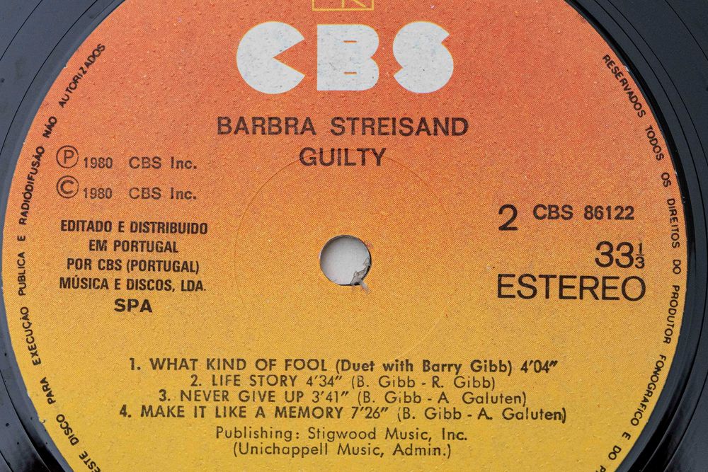 Disco vinil Barbara Streisend, Guilty.1980